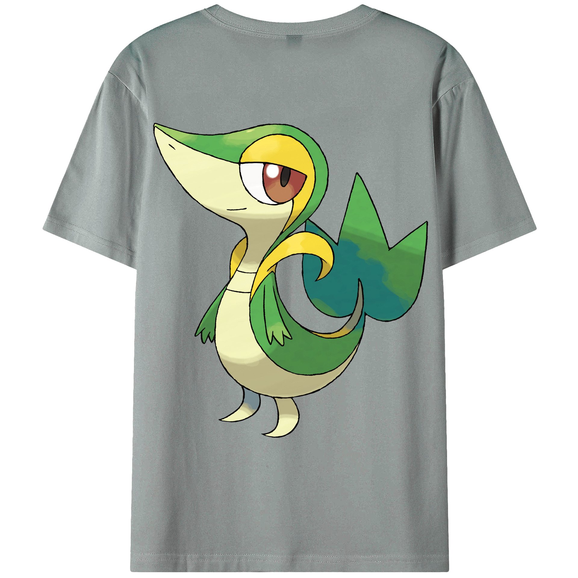 （画像用） ポケットモンスター Pokémon 綿100％ メンズ半袖Tシャツ（バックプリント） 通気性